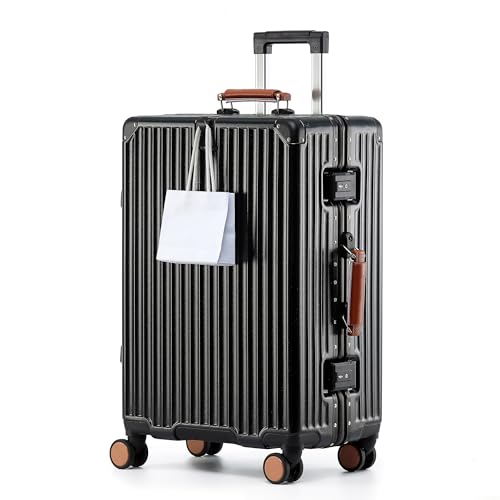 28-Inch Hardside Spinner Luggage with TSA Locks, Black