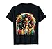 Juneteenth Black Womens Queen Afro African Melanin Dripping T-Shirt