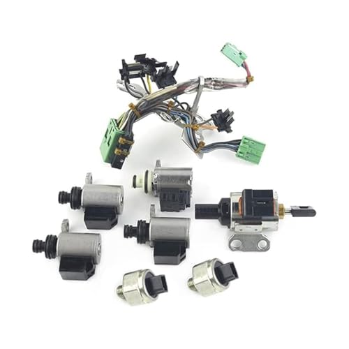 CVT Transmission Solenoid Kit JF011E RE0F10A Compatible With Altima Rogue Sentra Caliber 2.5L QR25DE Engine Car Valve Body Solenoids