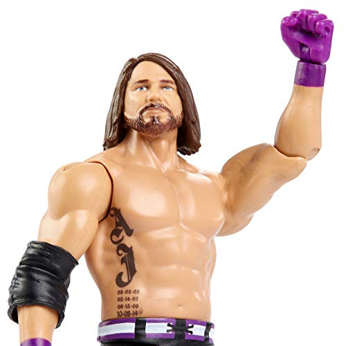 Wwe Summerslam Aj Styles Action Figure In 6-Inch Scale With Articulation & Ring Gear Series #97 #TOP3