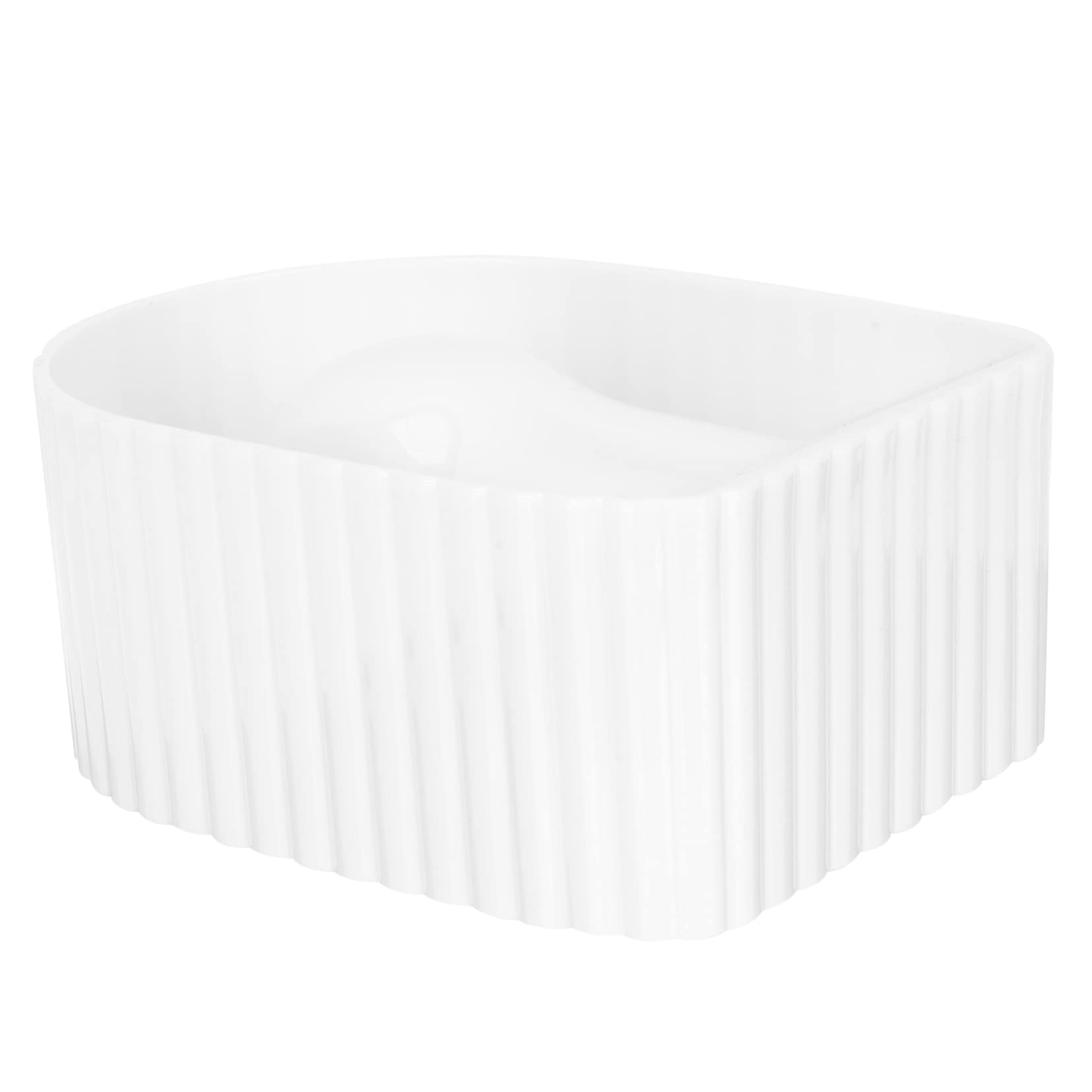 Ipetboom Nail Art Supplies Acrylic Nail Soak Bowl Manicure Bowl for Fingernails Soaking Hand Bowl White