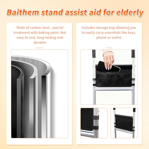 Stand Assist Aid for Elderly Chair Couch Standing Aids and Supports Hip Knee Surgery Recovery Aid Adjustable,Mobility Aids Tool Help get up for Seniors Bedside Toilets Bathrooms - Image 6