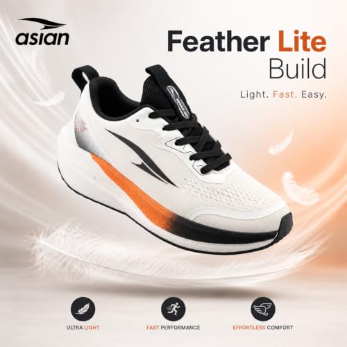 Image of ASIAN Hypercushion Carbon-13 Men's Running Shoes | Lightweight Memory Foam Shoes with Breathable Mesh Upper