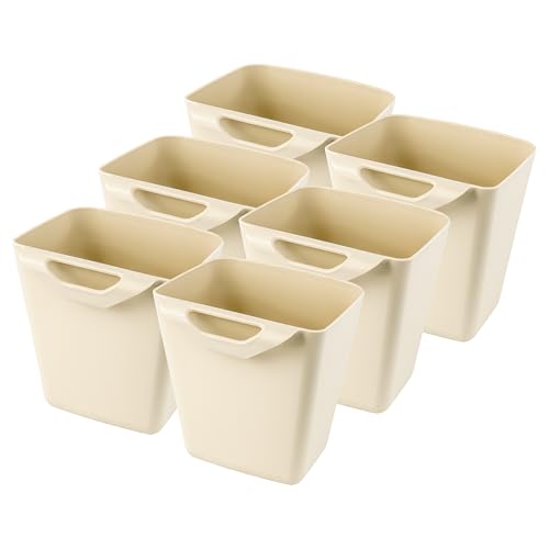 SUNNERSTA Lot de 6 récipients de cuisine à suspendre en plastique Beige 12 x 11 x 13 cm 750 ml