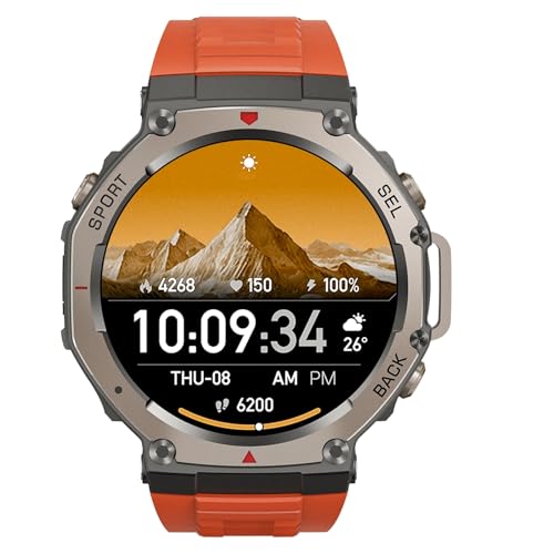 Mivrass GPS Sports Smartwatch Montre Connectée Homme Femme, 1.3" Écran