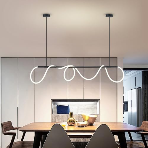 Lampe à suspension LED réglable éliminant les ombres de la table à manger