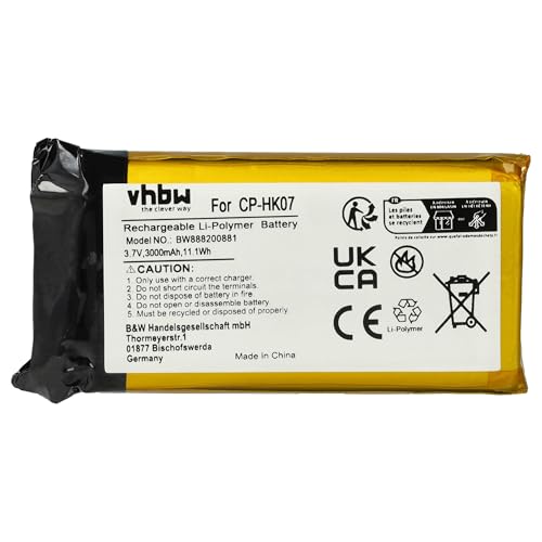 vhbw Accu vervangt Harman/Kardon CP-HK07, P954374 voor luidsprekers, luidsprekers, luidsprekers (3000 mAh, 3,7 V, Li-Poly) - Afbeelding 3