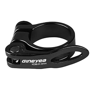 Mimoke Fahrrad Sattelklemme Schnellspanner 31.8mm Schwarz