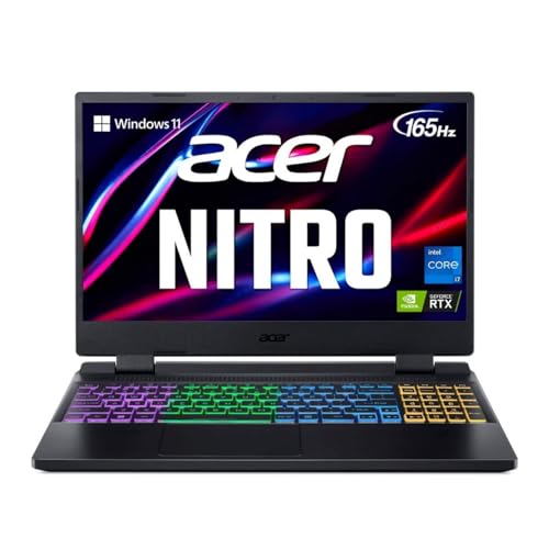 Image of acer Nitro 5 Gaming Laptop AN515-58,15.6 inch QHD 165 Hz,Intel Core i7-12700H,14 Core 2.3 Ghz,GeForce RTX 3070Ti,16GB DDR4 1TB SSD,Windows 11 Home,Wi-Fi 6,TWE Mouse Pad