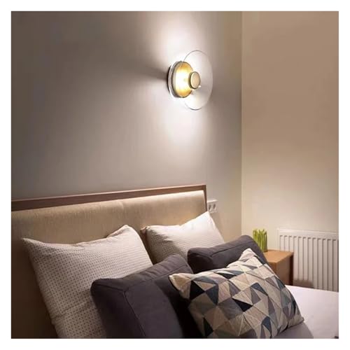 Luces de techo creativas for dormitorio con lámpara de pared de cristal 7