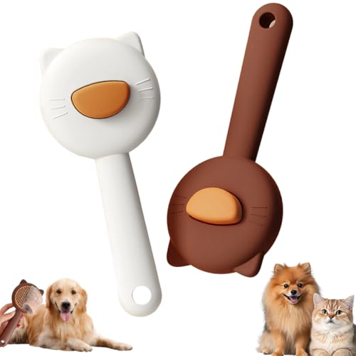 Lot de 2 Brosses Autonettoyantes pour Chat