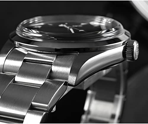 San Martin Sn020G V3 39Mm Automatic Mechanical Men Watch St2130 Explore Climbing Series Luxury Fashion Dress Wristwatch (Black) #TOP7
