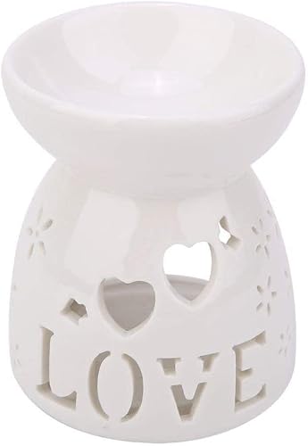 Tbddsd One Color Essential Oil Burner, Candle Melts Warmer Eramic Aromatherapy Stove Scented Diffuser Fit For Office Home Bedroom Living Room Decoration Housewarming Gift