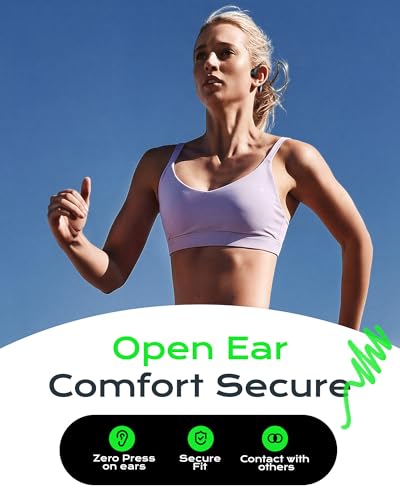 Image of DEMICEA Open Ear Sport Headphones, Wireless Bone Conduction Earphones, Built-in 32GB MP3,with Mic, IP68, Sweat & Water Resistant, Up to 8 Hours Battery, Bluetooth 5.3,for Running,Swimming,Workouts