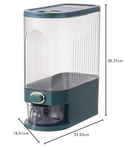 Grand récipient de rangement Sooyee distributeur de riz robuste de qualité premium - 8