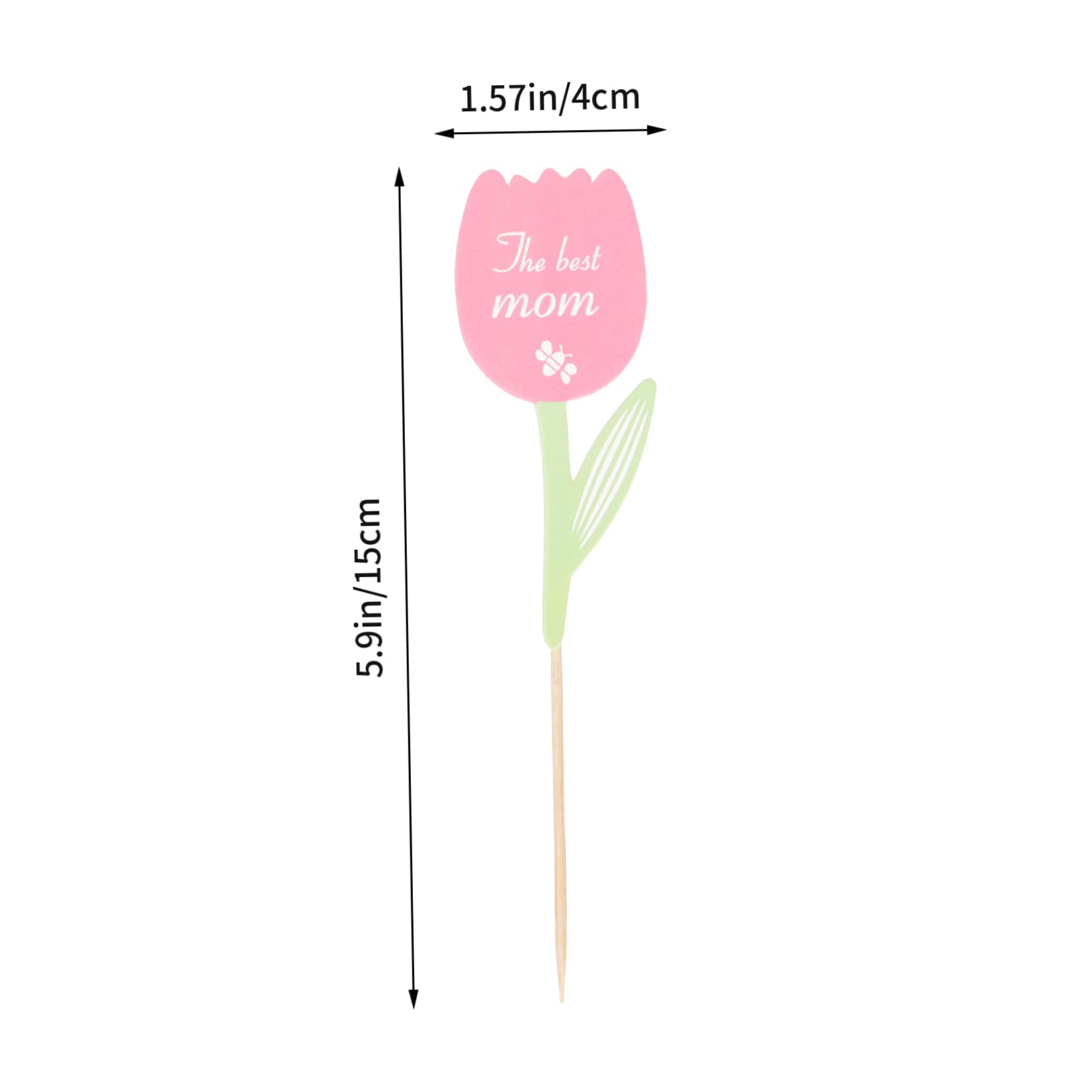 Ciieeo 3 Sätze Teiliges Kuchendekorationsset Für Muttertag Hochwertige Cupcake Topper Mit Blumenmotiven Für Backen Und Feiern Unvergessliche Schaffen 60 Stück * 3