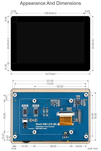 Écran DSI 5 pouces IPS résout les problèmes de câblage sur Raspberry Pi