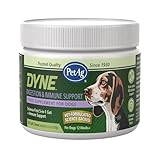 PetAg Dyne Soft Chews, Digestion & Immune Support - Vet-Formulated 5-in-1 Formula for Dogs to Strengthen Immunity, Digestion, Gut Health & Natural Antibodies - 60 Chicken Liver Flavor Chews