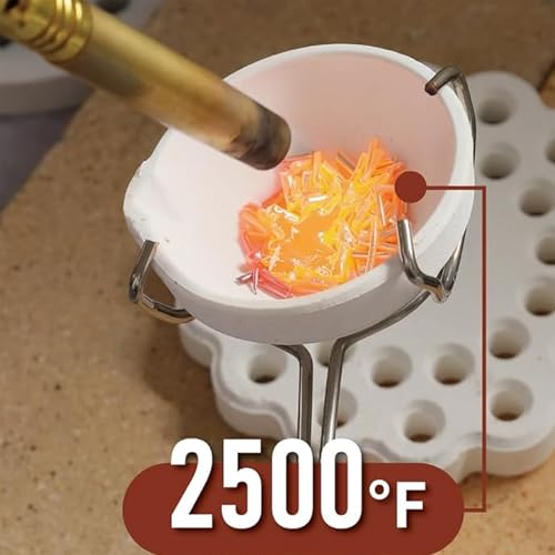 Kit de fusion pour argent et or avec torche et moule lingot pour la fonte de métaux - 5