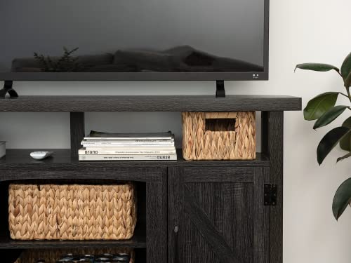 StorageWorks Wicker Storage Baskets for Shelves, Water Hyacinth Storage Baskets for Organizing, Wicker Basket for Bathroom Set of 3 (1PC Large, 2PCS Medium)