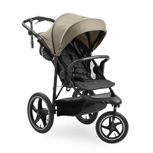 hauck Runner 3, Olive - Dreirad Kinderwagen Buggy mit XL...