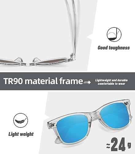 Image of MEETSUN Polarized Sunglasses for Women Men Classic Retro Square Frame Driving Sun Glasses UV Protection