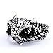 LOKILOKI Bague en Acier Inoxydable en Écailles De Python pour Hommes Ouvrant Vintage Comment Dresser Votre Dragon Bague Réglable Bijoux De Mode