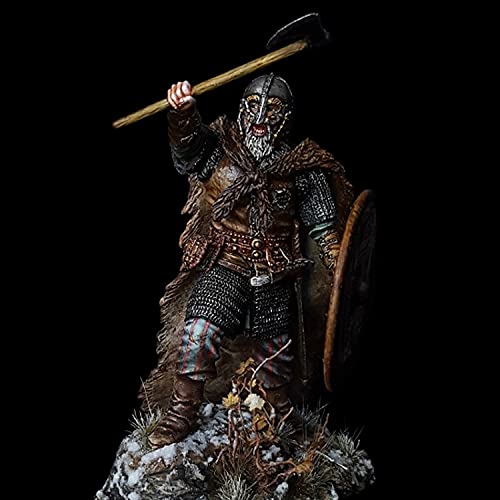 PANGCHENG 1/24 Viking, Figurine modèle en résine GK, Personnages de Guerre Antiques, kit Non assemblé et Non Peint
