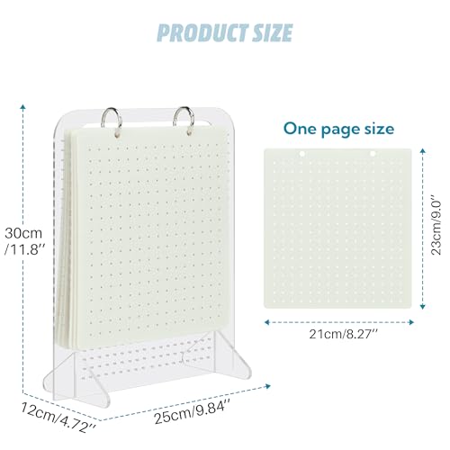 Image of Pacmaxi Enamel Pin Display Organizers, Brooch Pin Holder, 6 Pin Display Pages for Store 250+ Pins, Pin Collection Storage Calendar (Not Include Any Accessories)