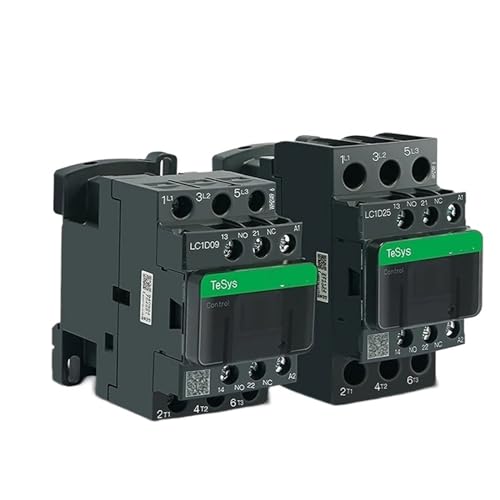 Contacteur AC 3 pôles LC1D12 avec contacts 1NO 1NC et commande de bobine 110V