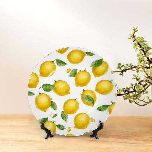 Assiette décorative en porcelaine anglaise haut de gamme faite main 20 cm