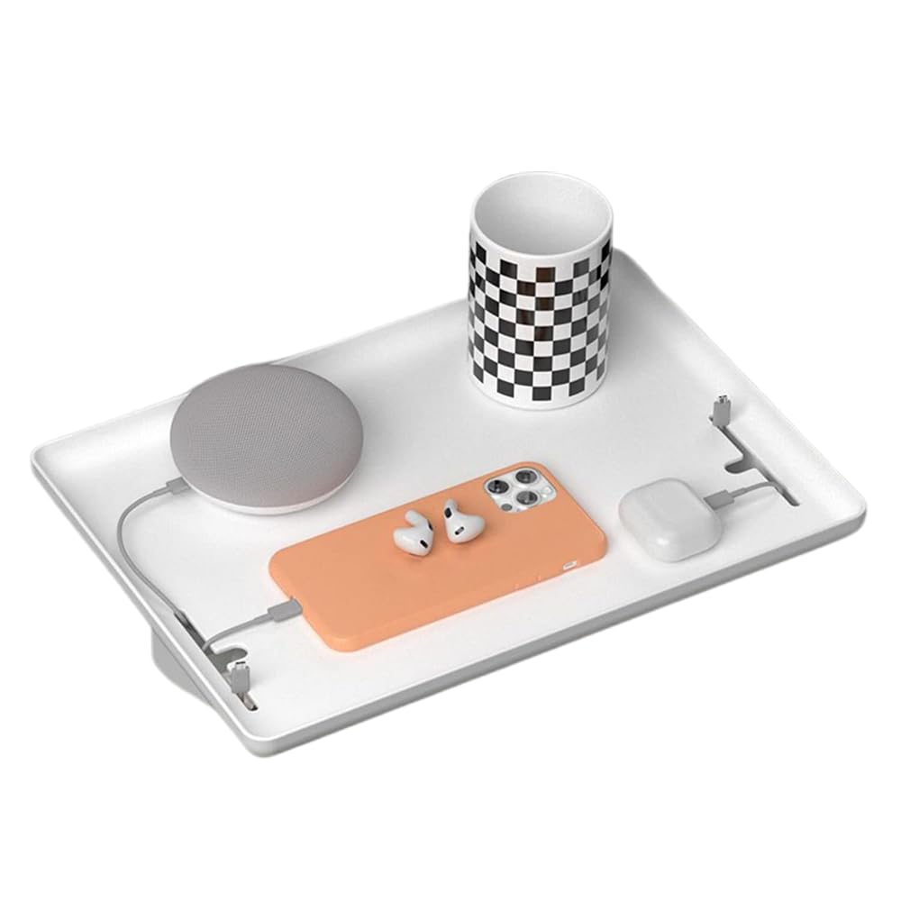 TOMVAESBedside Shelf, Clip On Bunk Bed Shelf Tray, Nightstand Tray for Home, Dorm, Rv and Apartment, Loft Bed Accessories and College Dorm Room Essentials