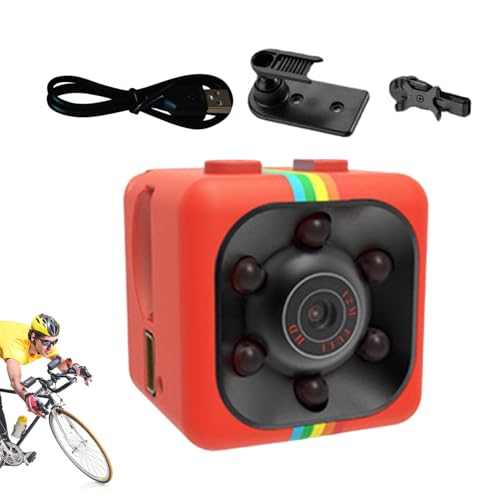 Sport videokamera | DV1080P Uppladdningsbar kamera Videoinspelare med fäste,SQ8/SQ11 Vattentät videokamera Inbyggt 32 GB minneskort, USB-laddningssportkamera för utomhusbruk, vlogg, Smashing