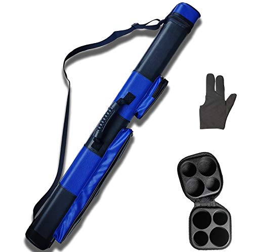 By Sports 2X2 Hard Cue Case Square Pool Cue Billiard Stick Carrying Case #TOP1