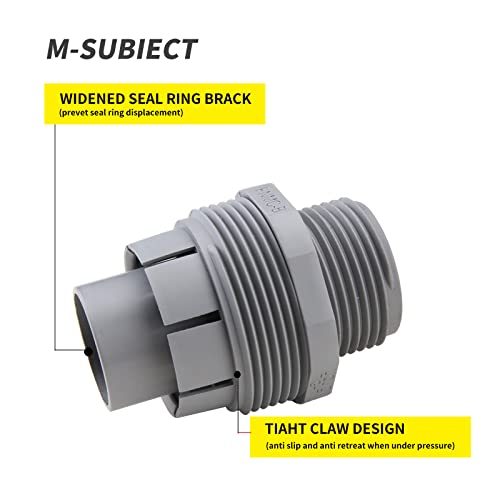 1/2 Inch Flexible Conduit Liquid Tight Connector Nonmetallic Liquid Tight Straight Conduit Pvc Flexible Electrical Conduit Fittings Ul Listed 10Pack #TOP5