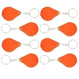 ibasenice 8 Stück Pack Kleiner Vergrößerungslupen mit Schlüsselanhänger LED Licht Abs Material Tragbar und Elegant für Schmuck und Lesen im Klassischen Design