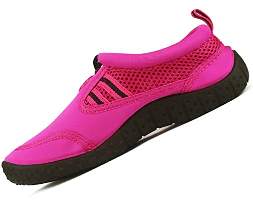 MASMAS Chaussures Aquatique Sports Hommes Femmes pour Nager, Piscine, Plage et d'eau, Séchage Rapide (Rose, Numeric_40) Cover
