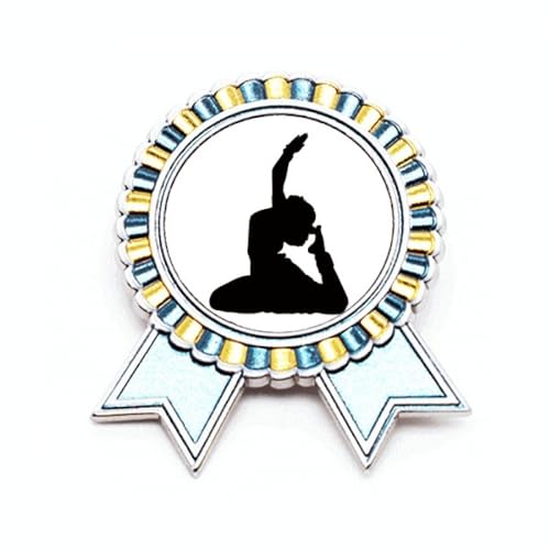 Broche paon en métal de taille M bijou de sport art