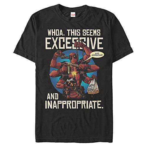 T-Shirt Marvel Excessive Homme Coton Confortable Anti-Pilling