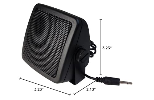 Anteenna TW-10-STRAIGHT Type CB EXTENAL Speaker for Mobile Transceiver (Ham Radio/CB Radio) with Swivel Bracket 5W 1.8M Cable with 3.5mm Mono Straight Type Plug - Thumbnail 6