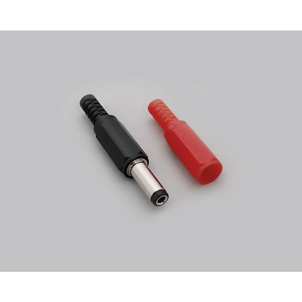 BKL Electronic 075243 Low-Voltage Connector Plug Straight 5.50 mm 2.50 mm 1 Set, Black, Red