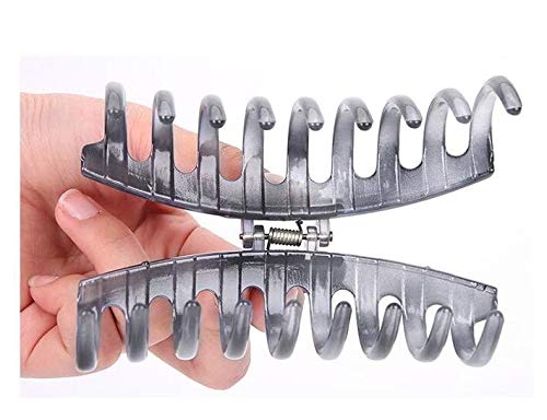 Pinza para cabello color gris claro 4.3 pulgadas miniatura 3