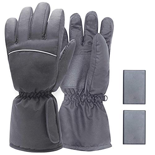 HRRH Guantes 3.7V Calefacción eléctrica, AA con Pilas Guantes calefactables para Hombres y Mujeres de Invierno al Aire Libre Que acampa yendo de Caza