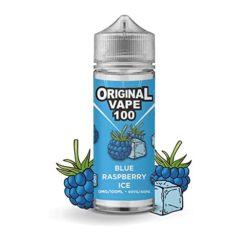 Original Vape 100 | Best Premium E Liquid | 100ML | Blue Raspberry Ice (OMG) Cover