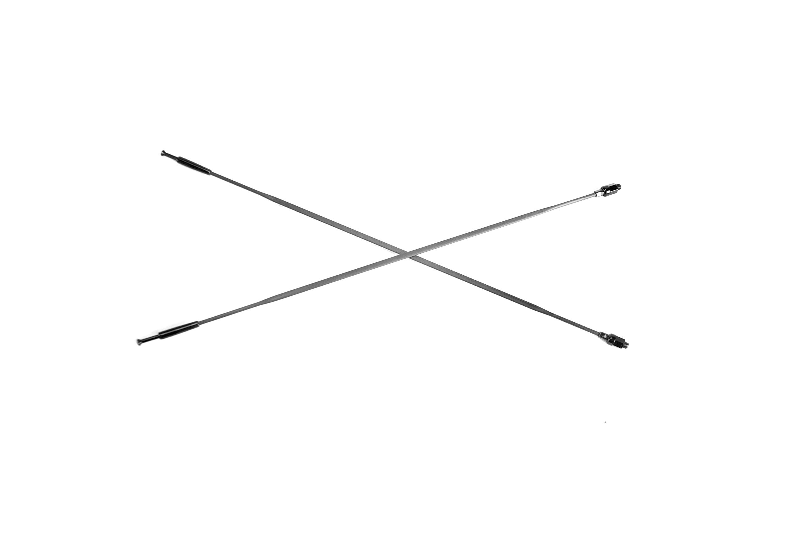 Kohlefaser Fahrradspeiche, Fahrrad Vollcarbon Speichen 261mm - 298mm Fahrradspeiche Schwarz Fahrradfelge mit Nippel (272mm,2 Pcs)