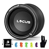 Jo-Jo Kinder Yoyo V6 Locus Responsive Yoyo Metall Yo Yo Aluminiumlegierung YoYo Ball für Anfänger Anfänger Kinder mit Taschenhandschuh 5 Saiten