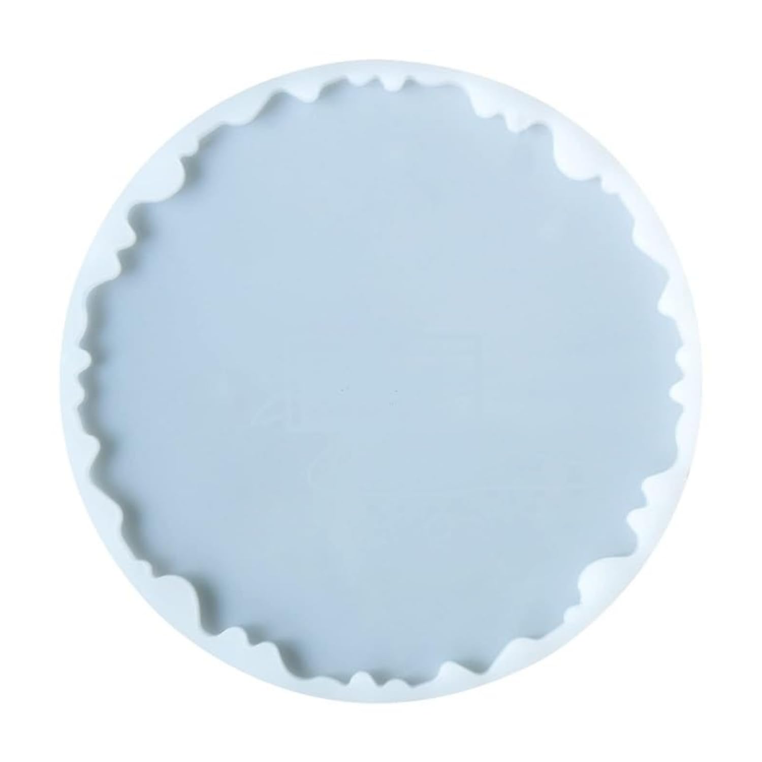 SNOOGG 12 Inch Modern Style Agate Silicone Mold with a 15mm Depth, Ideal for epoxy Resin Casting. Its Uneven geode Design Makes it Perfect Like Picture Decorations and Clock Crafting.-image-6