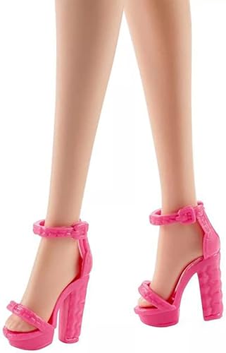 Miniatura 9 de Barbie Mattel Holiday Doll - Vestido de bastón de caramelo rosa (marrón)