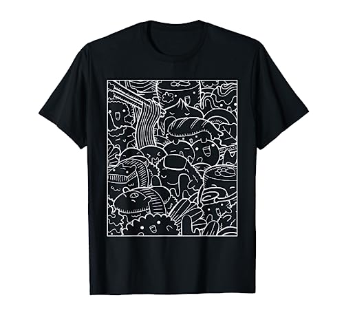 Funny Doodle Kawaii - Camisa japonesa japonesa para hombres y mujeres Camiseta