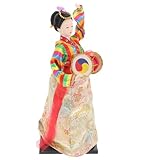 GARVALON Koreanische Hanbok Puppe Handgefertigt Traditionelle Seidenfigur...